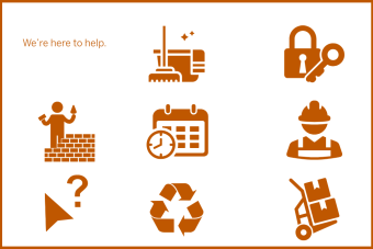 Graphic showing examples of services FS offers