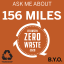 156 miles sticker