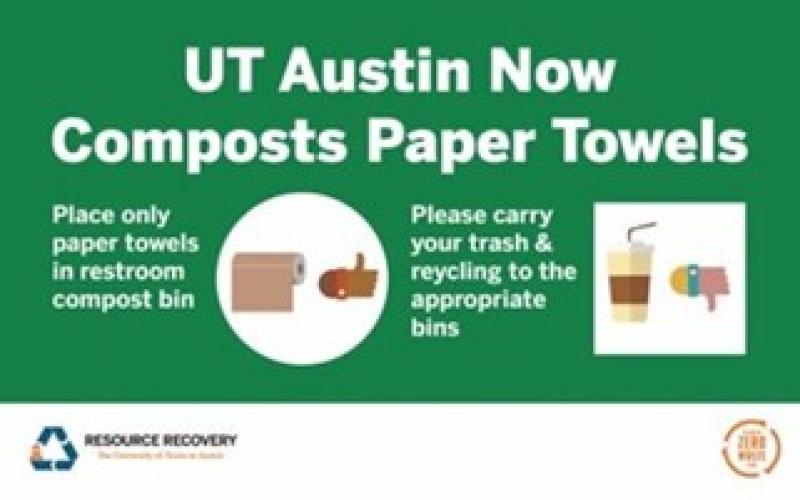 paper towel compost sticker